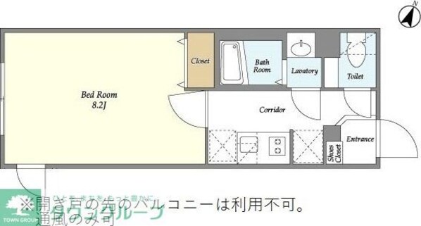 ウェルスクエアイズム駒込の物件間取画像